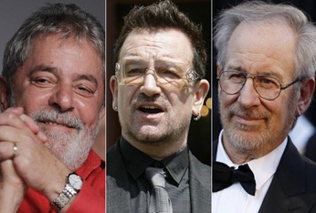 Lula, Bono e Spielberg os escolhidos do ex-presidente da União Soviética. Foto Reuters