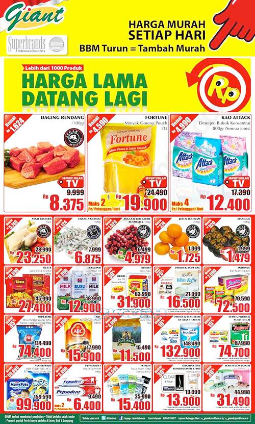 Gambar Harga Promo Produk Giant