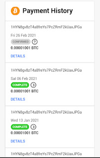 Proof of payment