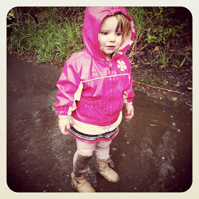 Playing in the rain
