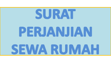 Contoh Surat Perjanjian Sewa Menyewa (Kontrak) Rumah Untuk 