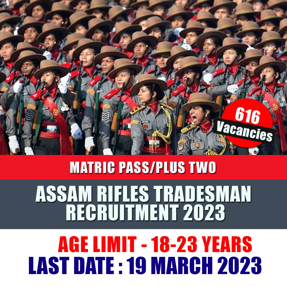 Assam Rifles Tradesman Recruitment 2023