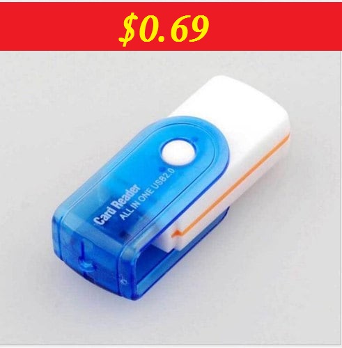 Multifunctional 4 in 1 Rotation Card Reader | Discount 37% OFF