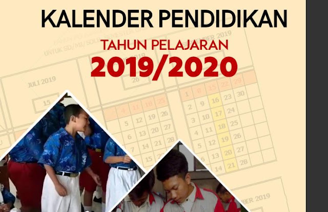  resmi yang diterbitkan oleh Dinas Pendidikan Provinsi Kalender Pendidikan Tahun Pelajaran 2019/2020