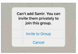 Setting invite whatsapp iphone