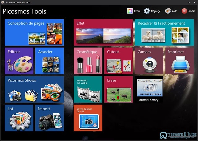 Picosmos Tools : un logiciel multi-fonctions pour vos photos