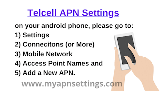 Telcell APN Settings