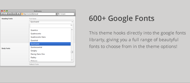 600+ fonts