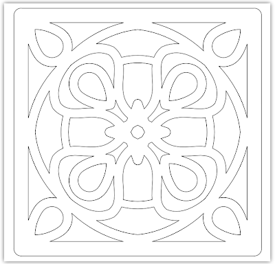 tile free hand embroidery pattern