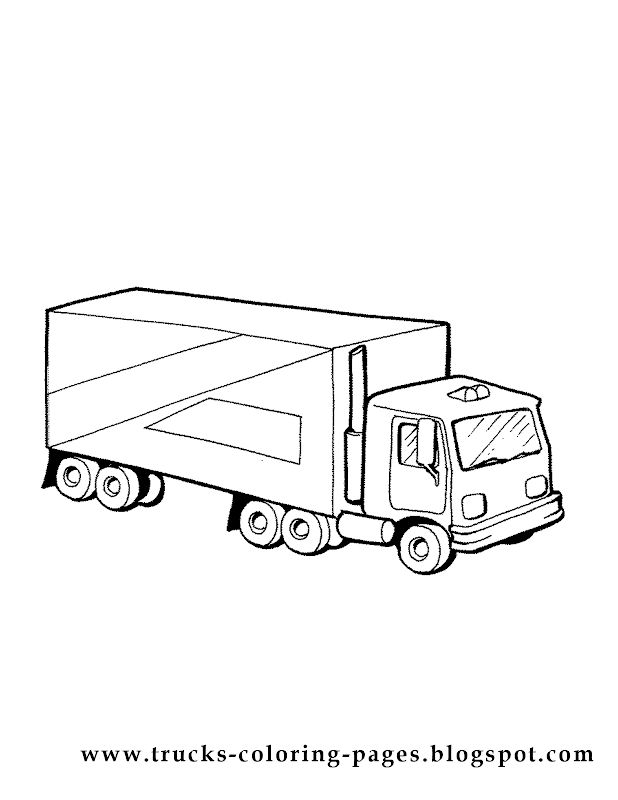 More Trucks Coloring Pages title=