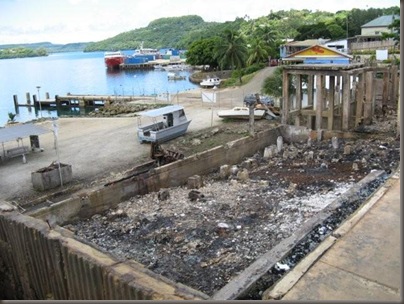 Downtown Neiafu after the fire