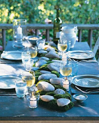 This lovely table setting is from Martha Stewart Lovely for a wedding or 