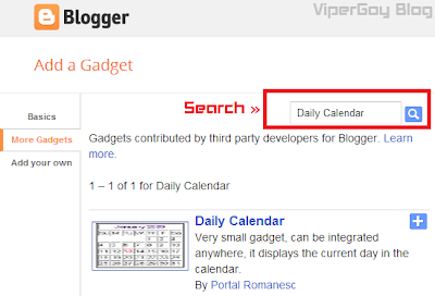 Cara Memasang Kalender Di Blog