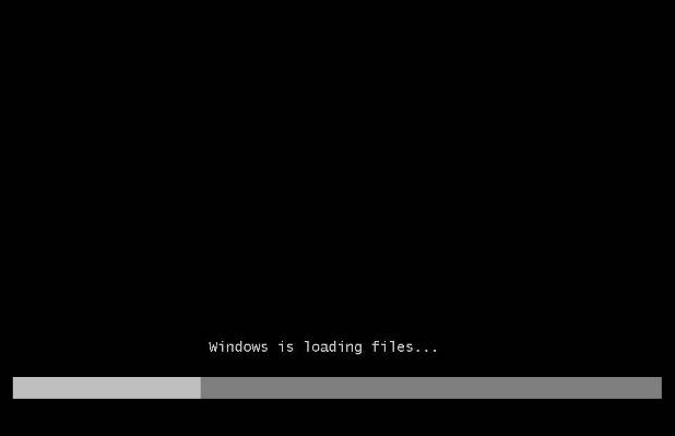 cara instal windows 7, loading file