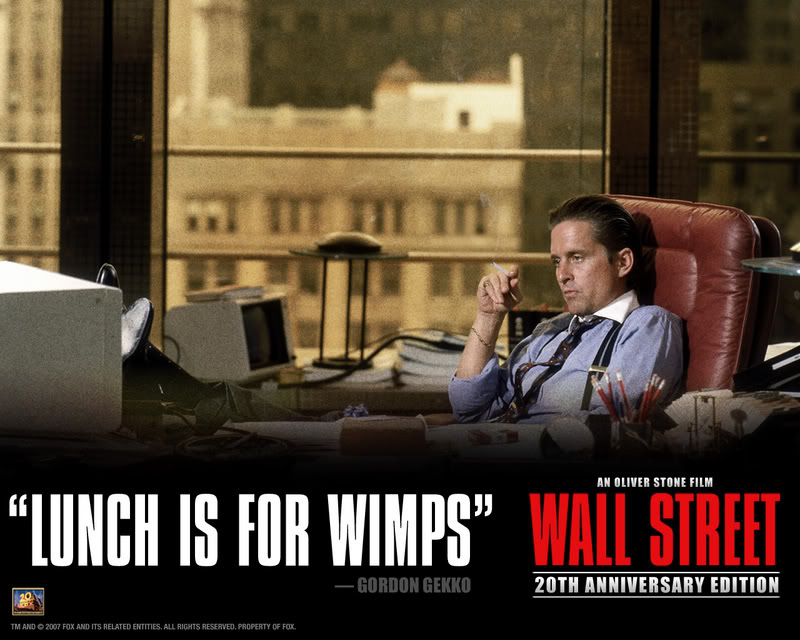 Wall Paper of the Week "Gordon Gekko". If you read this blog then you are 