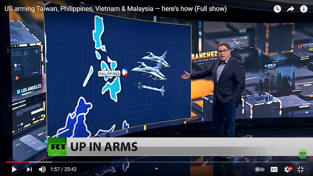 Screenshot of the News Report by Rick Sanchez on the US' reported sale of F-16s to the Philippines