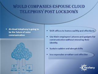 All the companies, due to lockdown, have started to operate with their employees quarantined. Several companies and organisation were effective in adopting work from home but many companies had to struggle to adopt. One of the major differences was the dependence of these organisations on cloud telephony and traditional communication systems| Flexfony Telco