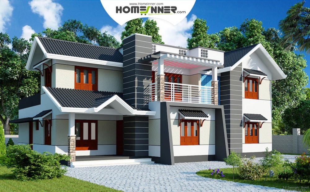  2500  sq  ft  4BHK Contemporary  Design  for House  Plan 