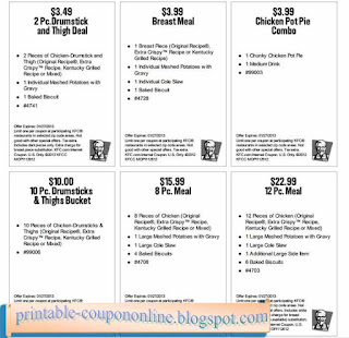 Free Printable Kfc Coupons