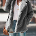 Loose Plush Regular Mid-Length Winter Women's Coat