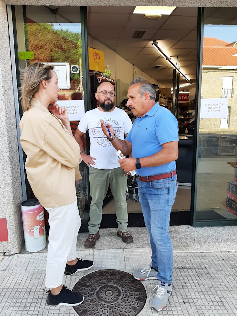 Eduardo Ruadas, candidato á alcaldía polo PP de Barro recibe o respaldo da Conselleira de Politica Social da Xunta, Fabiola García.