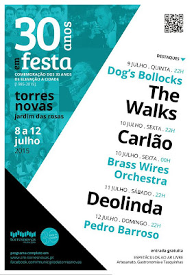 Cartaz Festas da Cidade 2015 @ Torres Novas