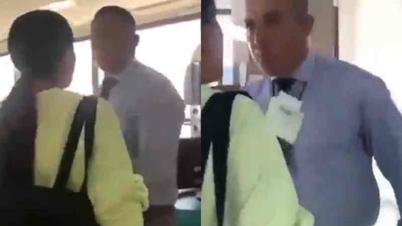 فيديو فضـ ـيحة جديدة بمطار تونس قرطاج  موظف يعـ ـتدي على سائحة أجنبية ويفتك هاتفها