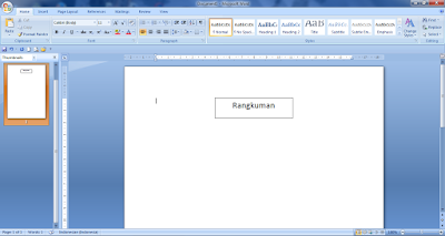 Cara Membuat Text Box Pada Microsoft Word 2007