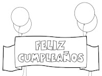 Dibujos De Tarjetas De Cumpleaños Para Colorear