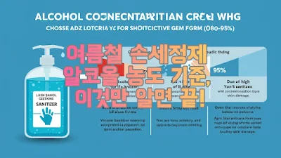 여름철 손세정제 알코올 농도 기준, 이것만 알면 끝!
