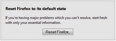 cara reset firefox