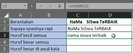 rumus excel lower