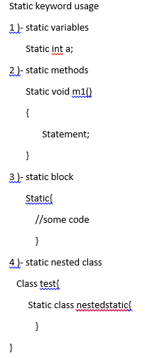 static variables, methods, blocks in JAVA-hindi-vishmy1.blogspot.com