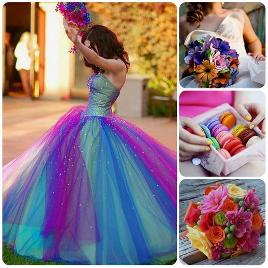 Casper s Fashion World My Love Rainbow  Wedding  Inspiration