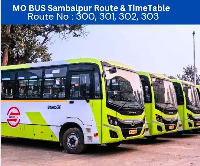 Sambalpur Mo Bus Route and Timetable List Download