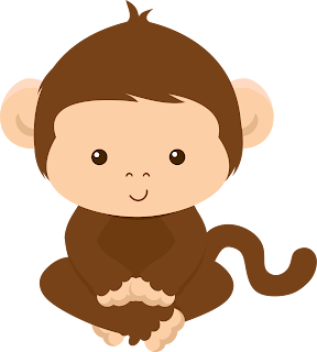 Jungle Babies Clip Art.