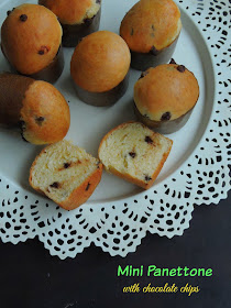 Mini Panettone with chocolate chips