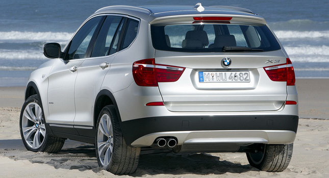 The first picture of the secondgeneration BMW X3 without the annoying