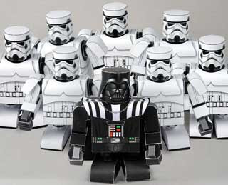 Darth Vader Papercraft with Stormtroopers
