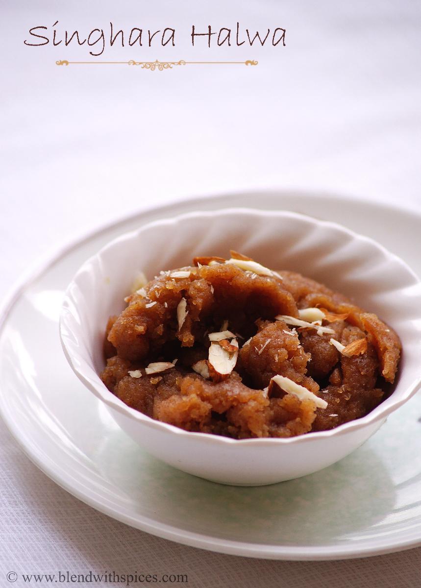 how to make singhara halwa, vrat ka halwa recipe, navratri vrat recipes