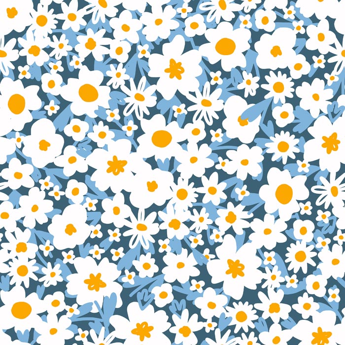 Navy Daisy Design