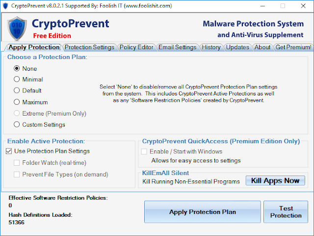 CryptoPrevent 8.0.4.0 | Protege tu equipo contra el malware Cryptolocker y otros Ransomware