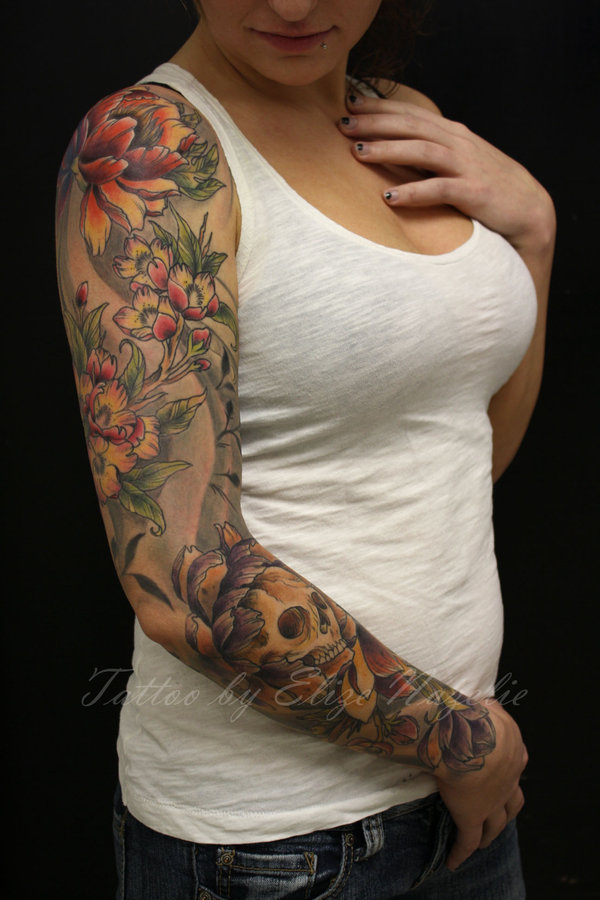 Women Arm Sleeve Tattoo Designs