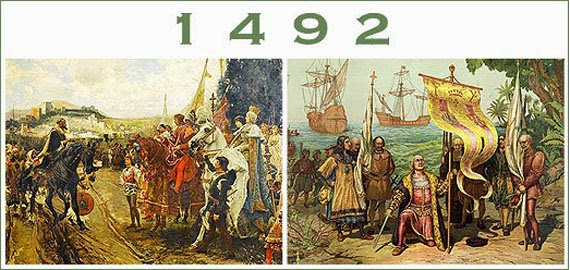 1492: Moors driven from Iberian Peninsula after 781 years of occupation and the discovery of New World