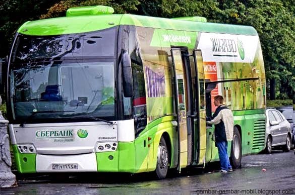 Foto gambar modifikasi mobil  bus pariwisata l300 mini bus 