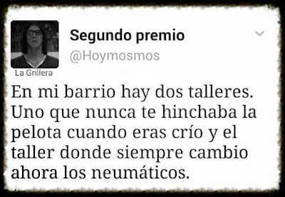 En mi barrio hay dos talleres, uno que nunca te hinchaba la pelota cuando eras crío, el otro donde siempre cambio ahora los neumáticos