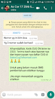 Testimoni Sales CUG Telkomsel 13 Desember 2017