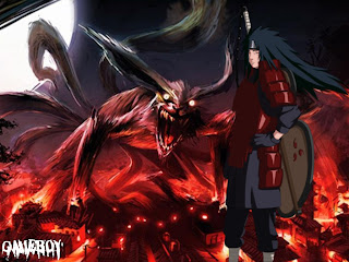 Fox nine tails kyubi VS madara uchiha