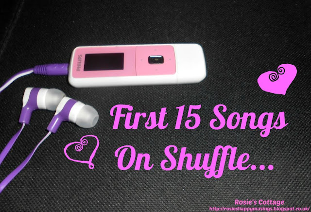 Musical smiles: First 15 songs on my MP3 player on shuffle...