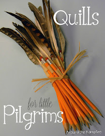 Thanksgiving quills for little Pilgrims